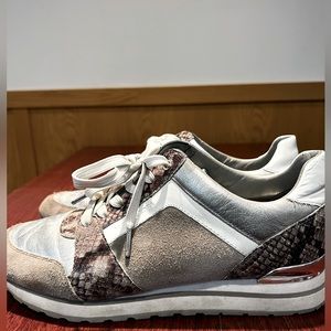 Michael Kors Billie Trainer Sneakers Suede/SnakeSkin leather